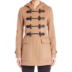 Burberry Blackwell Wool Hooded Coat Size us 6